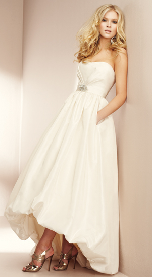 Bridal gowns and bridesmaids dresses are the perfect hand free alternative 