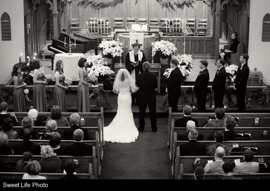 Fairmont United Methodist Church is a traditional wedding ceremony venue in